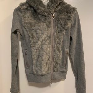 Armani Exchange Faux Fur Jacket